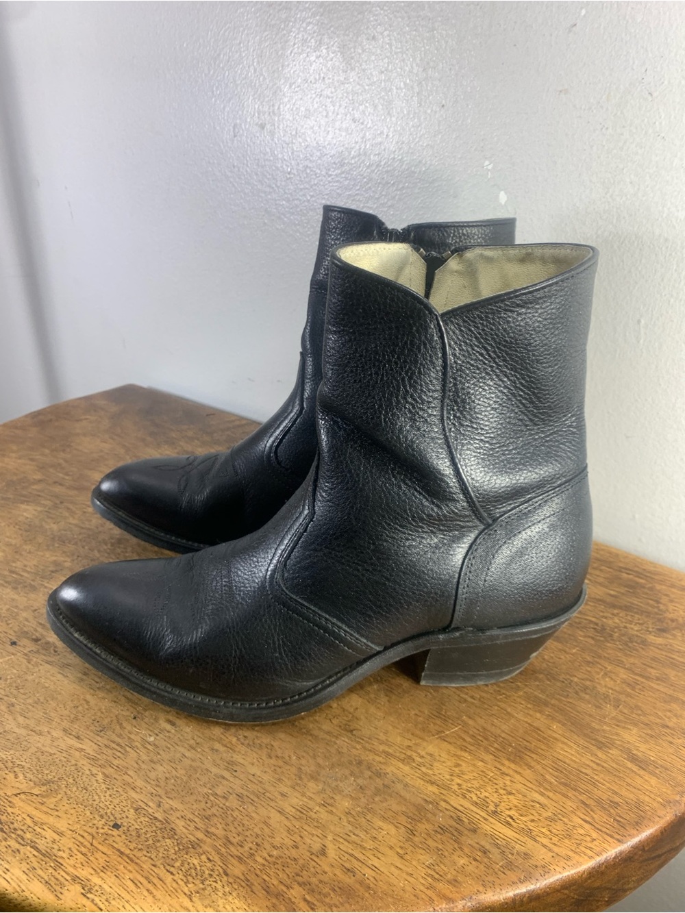 90s made in canada cowboy leather boots